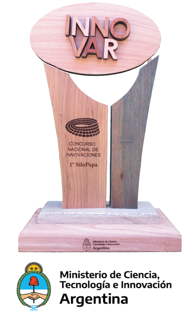 Trofeo del Concurso Nacional de Innovaciones INNOVAR obtenido por SiloPapa